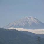 Mount Fuji as seen from Chūō Expressway