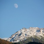 Yakidake and the moon