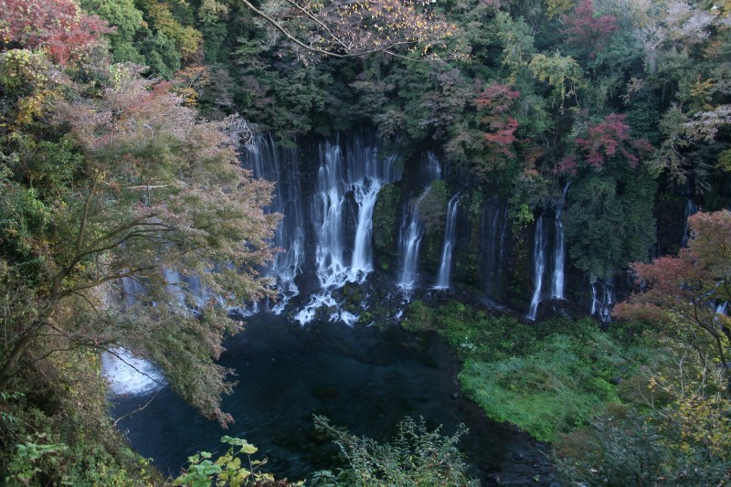 Shiraito falls in Autumn