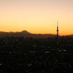 Mount Fuji and Tokyo sky tree